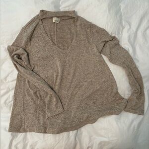 Caution to The Wind flowy long sleeve top